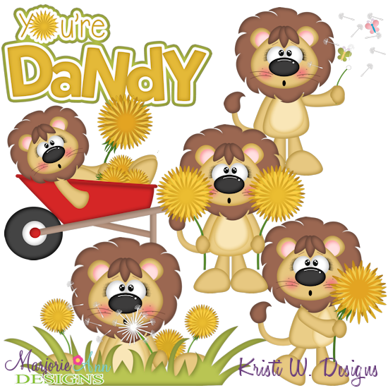 You're Dandy-Lions SVG Cutting Files + Clipart - Click Image to Close